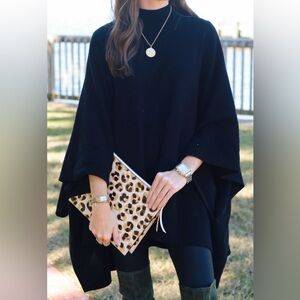 Wooden Ships • Mohair Wool Poncho Sweater • S/M